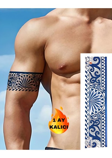 1 Ay Kalıcı Nakış Kol Bilek Için Geçici Dövme