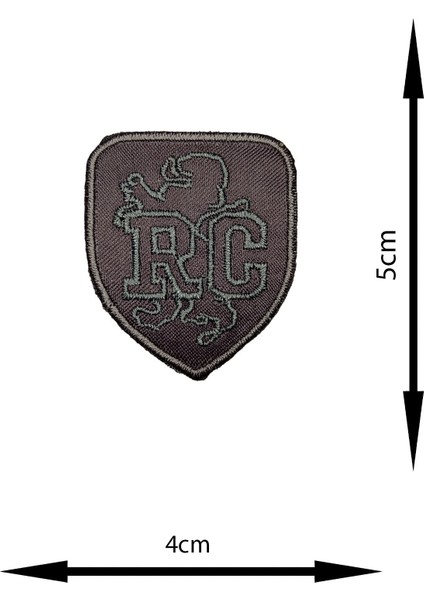 Ütü ile Yapışan Arma - Patch - Delik Yama Set-4 Modeli Gri (4'lü Set)