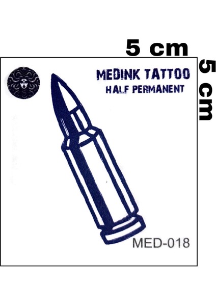 1 Ay Kalıcı Mermi Kurşun El Vucut Için Geçici Dövme
