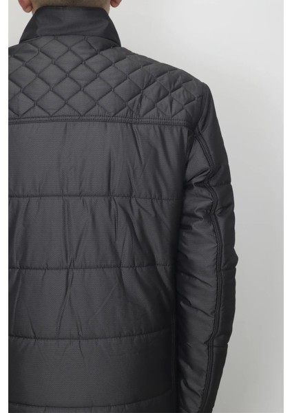 Fistan Store Erkek Hakim Yaka Normal Kalıp Fermuar ve Çıtçıt Kapamalı Kışlık Mont fırsatları