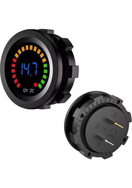 IC-230E 6-18 Volt Voltmetre Pano Tipi Akü Göstergeli 28 mm