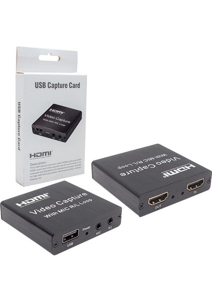 PM-2620 4K Uyumlu 1080P USB 2.0 HDMI Video Capture Kart