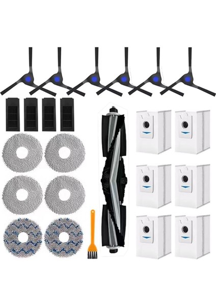 Ecovacs Deebot X2 Omni / X2 / X2 Pro / DEX86 Yedek Parçaları Ana Yan Fırça Hepa Filtre Paspas Bezi Toz Torbaları Aksesuarlar (Yurt Dışından)