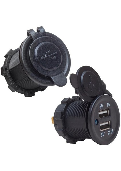 Şase Tipi Oto USB Şarj 5V 2.1A 5V 1A