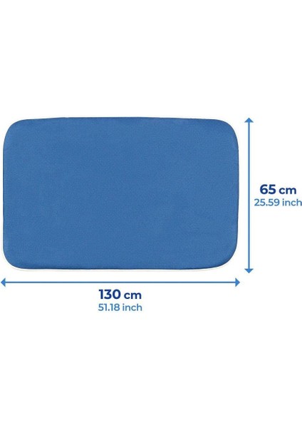 Buharlı Ütü Battaniyesi 130 x 65 cm – Isı Yansıtıcı Alüminyum Kaplama, Buhar Bariyerli, Kaymaz Tabanlı modelleri