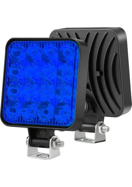 PM-25309 Suv - Off Road - Motosiklet Farı Sis Lambası Mavi LED 12 Volt 48 Watt