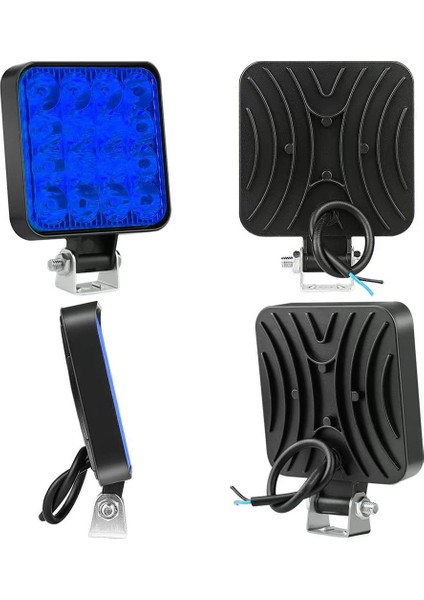 PM-25309 Suv - Off Road - Motosiklet Farı Sis Lambası Mavi LED 12 Volt 48 Watt
