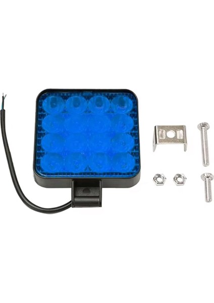 PM-25309 Suv - Off Road - Motosiklet Farı Sis Lambası Mavi LED 12 Volt 48 Watt
