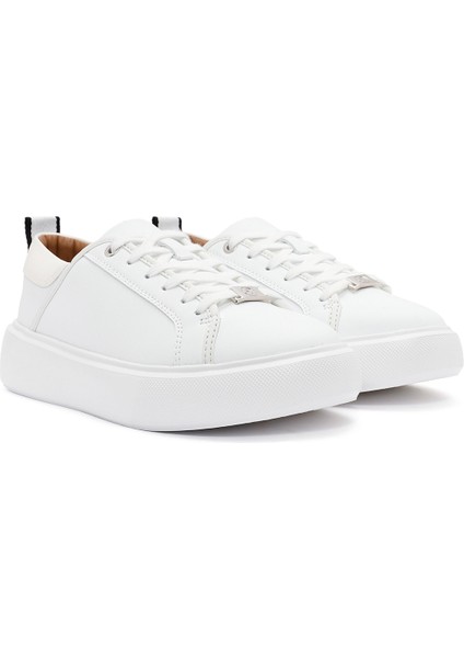 Acbc x Derimod Kadın Beyaz Bağcıklı Sneaker 25SFD435018