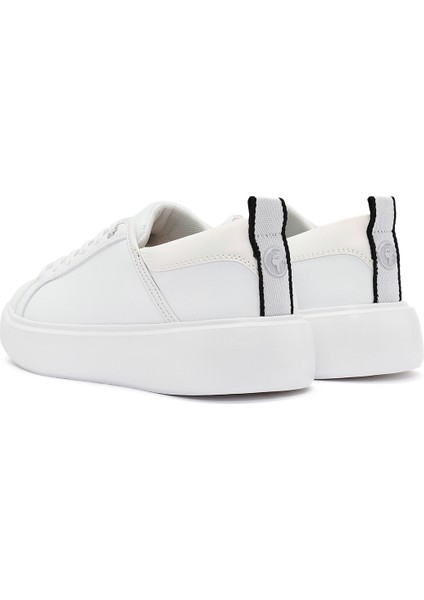 Acbc x Derimod Kadın Beyaz Bağcıklı Sneaker 25SFD435018