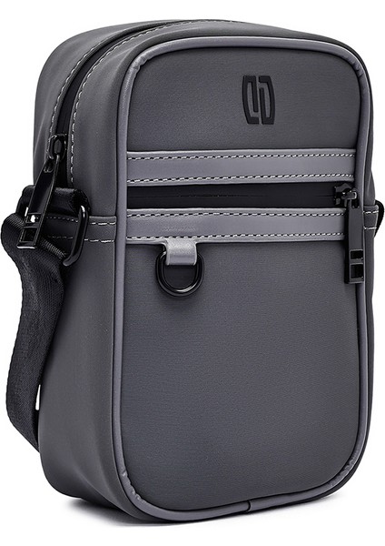 Erkek Gri Mini Kumaş Postacı Çantası 25SBD30116F