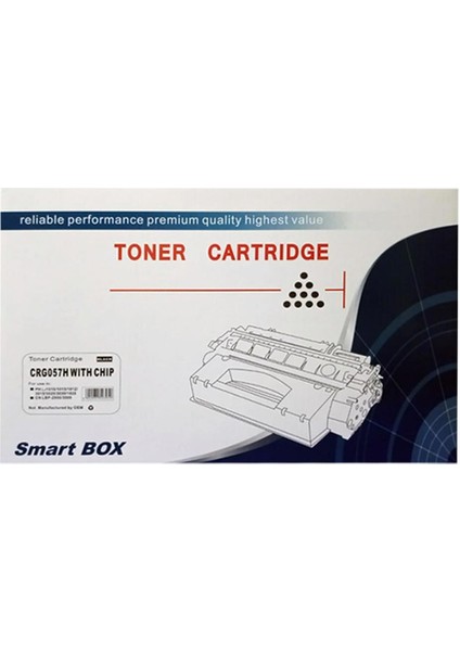 Canon CRG-057H Muadil Toner Çipli 10.000 Sayfa - Siyah