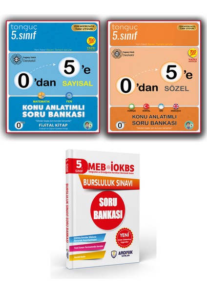 0\'dan 5\'e Konu Anlatımlı Soru Bankası Seti + Bursluluk Soru Bankası