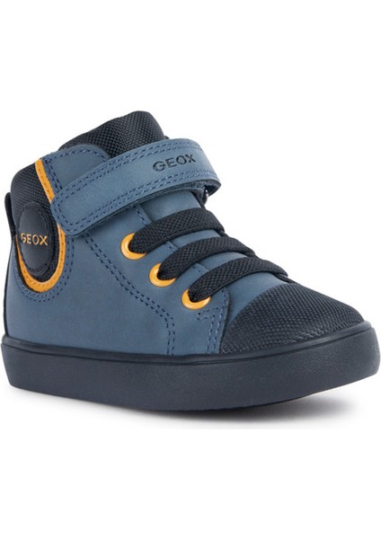 Erkek Bebek Lacivert Gisli B Bantlı Deri Spor Sneaker B361NB0MEFUC4B2V