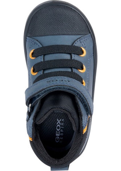 Erkek Bebek Lacivert Gisli B Bantlı Deri Spor Sneaker B361NB0MEFUC4B2V