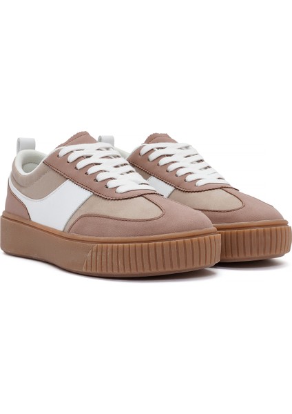Acbc x Derimod Kadın Pembe Bağcıklı Süet Sneaker 25SFD435210