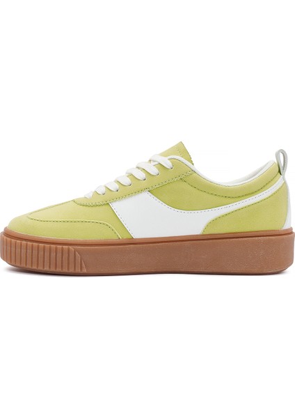 Acbc x Derimod Kadın Sarı Bağcıklı Süet Sneaker 25SFD435210