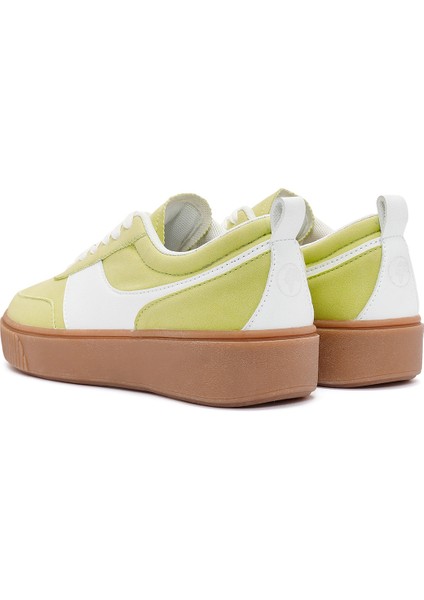 Acbc x Derimod Kadın Sarı Bağcıklı Süet Sneaker 25SFD435210