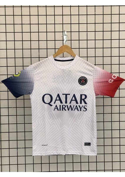 Paris Beyaz Kısa Kolu Forması 30 Numaralı Futbol Forması