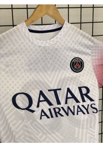 Paris Beyaz Kısa Kolu Forması 30 Numaralı Futbol Forması