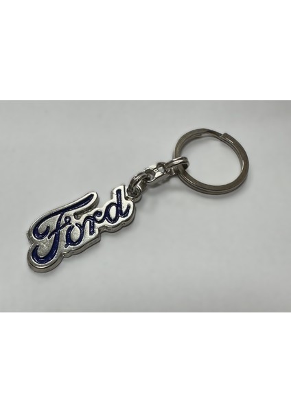 Ford ile Uyumlu Metal Anahtarlık Mavi