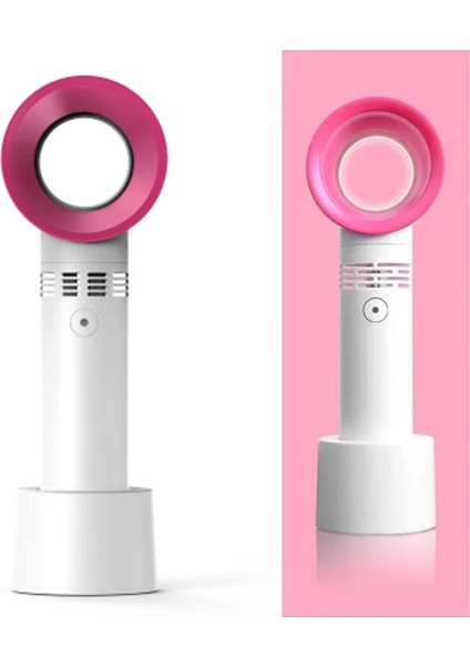 Taşınabilir Bladeless El Fanı USB Şarj Edilebilir Mini Soğutucu Fanı Hava Soğutucu Fan 3 Kademeli