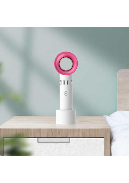 Taşınabilir Bladeless El Fanı USB Şarj Edilebilir Mini Soğutucu Fanı Hava Soğutucu Fan 3 Kademeli