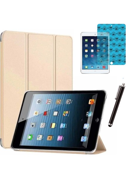 Apple iPad 5 ve 6 Nesil Uyumlu Smart Cover Tablet Kılıfı Ekran Koruyucu Kalem Set