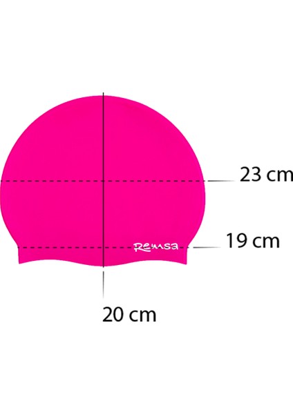 Remsa Silikon Havuz Deniz Yüzücü Bone Rsb-01 Neon Pembe