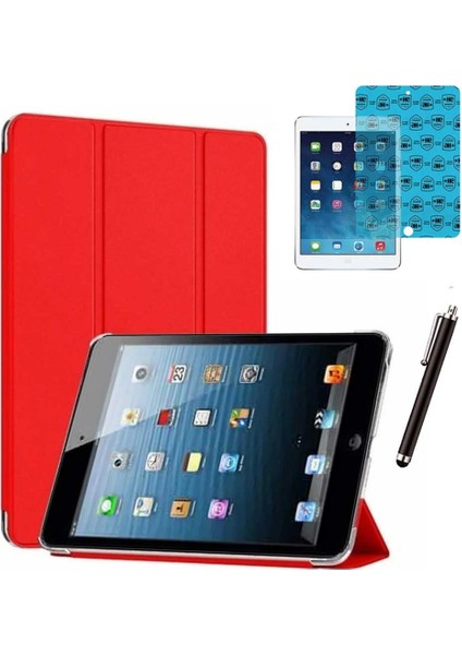 Apple iPad 5 ve 6 Nesil Uyumlu Smart Cover Tablet Kılıfı Ekran Koruyucu Kalem Set