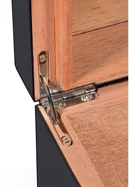 Karbon Fiber Camlı Dijital Humidor Puro Kutusu RD06X modelleri
