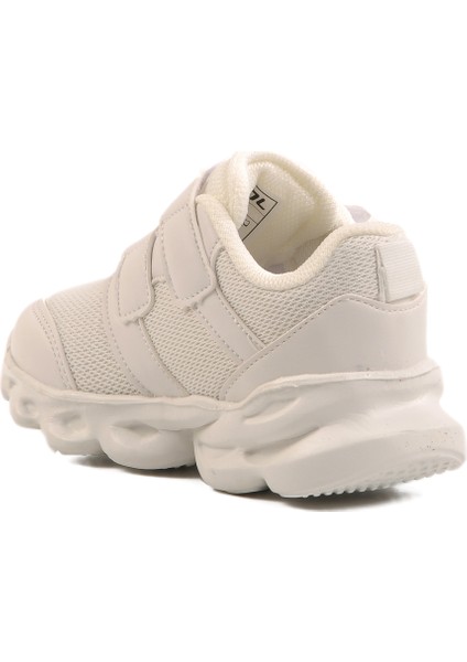 Beyaz Cırtlı Işıklı Hafif Unisex Çocuk Spor Ayakkabı Cayt B fırsatları