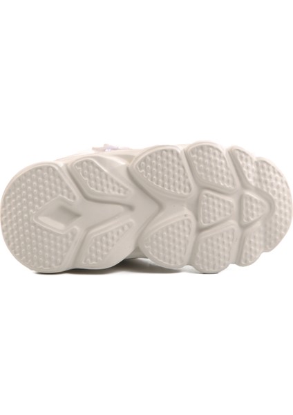 Beyaz Cırtlı Işıklı Hafif Unisex Çocuk Spor Ayakkabı Cayt B indirimleri