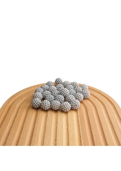 14 mm Böğürtlen Inci Gri 500 gr Böğürtlen Boncuk