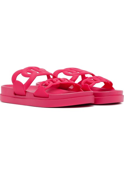 Kadın Pembe Simli Jelly Terlik 25SFE4903PV