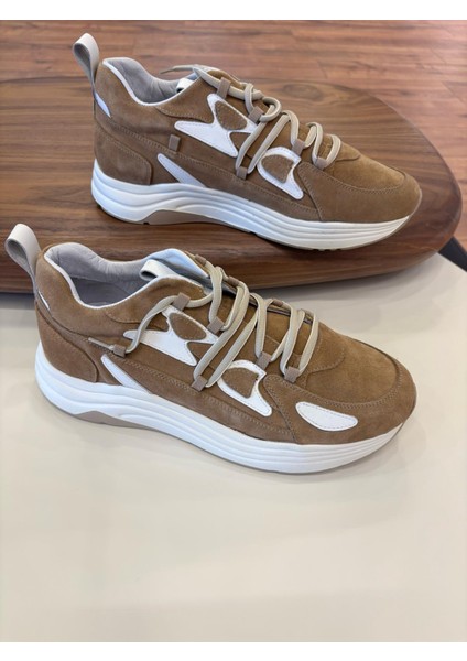 1100 Taba Hakiki Deri Erkek Sneakers
