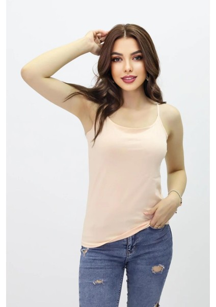 Lüx Kaliteli Ayarlanabilir Askılı V Yaka Atlet