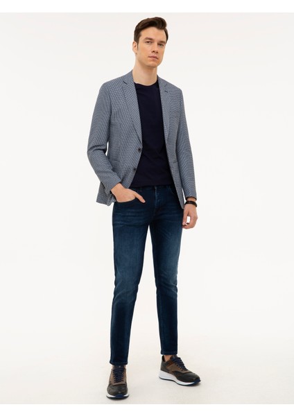 Erkek Lacivert Slim Fit Ceket 50226680-VR033