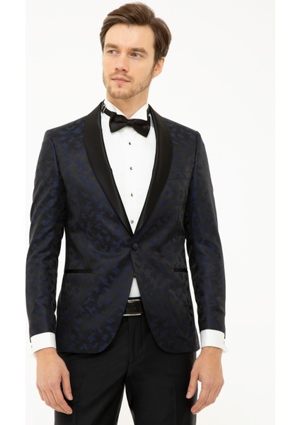 Erkek Lacivert Ex. Slim Fit Ceket 50225887-VR033