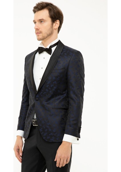 Erkek Lacivert Ex. Slim Fit Ceket 50225887-VR033