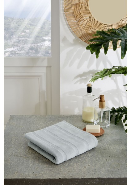 Organik Stripe El ve Yüz Havlusu 50X90 cm