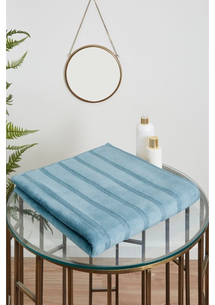 Organik Stripe Banyo Havlusu 90X150 cm