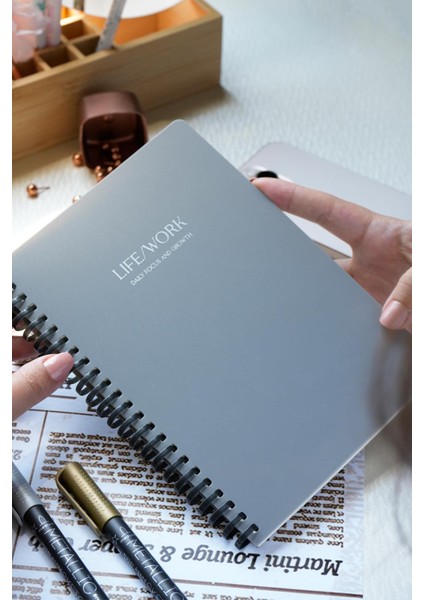Sylcon Spiralli Defter Life&work . PP.100 Gr. Ivory,a5 Siyah fiyatları
