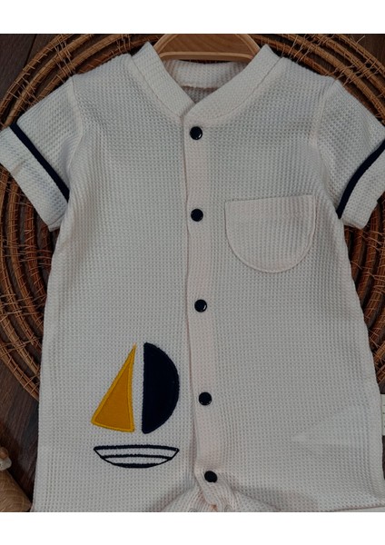 Yelken Nakışlı Çıtçıtlıyazlık Erkek Bebek Tulum fiyatları