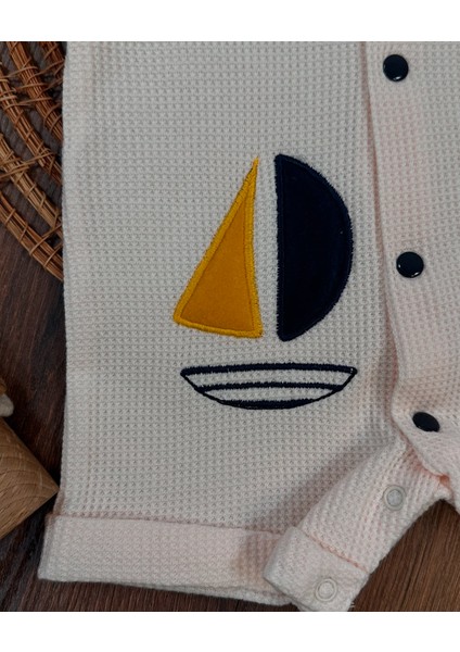 Yelken Nakışlı Çıtçıtlıyazlık Erkek Bebek Tulum fırsatları