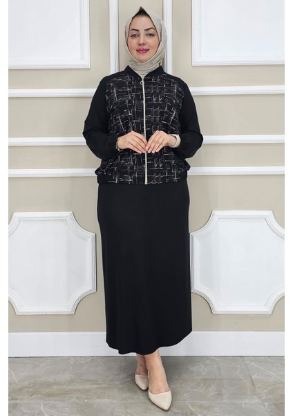 Kadın Desenli Tesettür Takım modelleri
