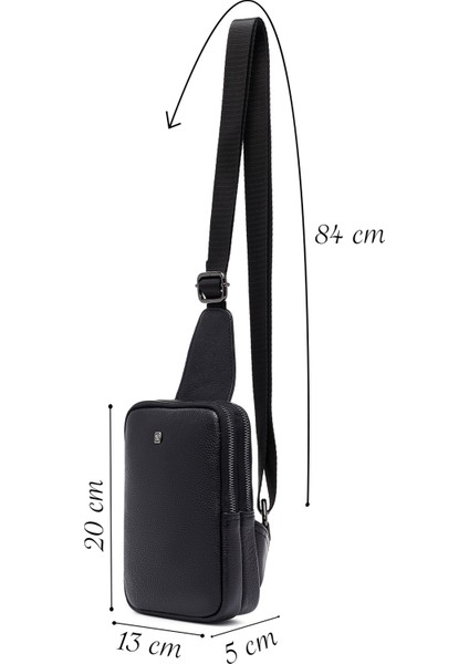 Erkek Siyah Mini Deri Çapraz Çanta 25SBD3533FT fiyatları