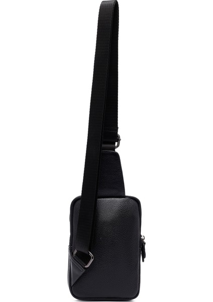 Erkek Siyah Mini Deri Çapraz Çanta 25SBD3533FT indirimleri