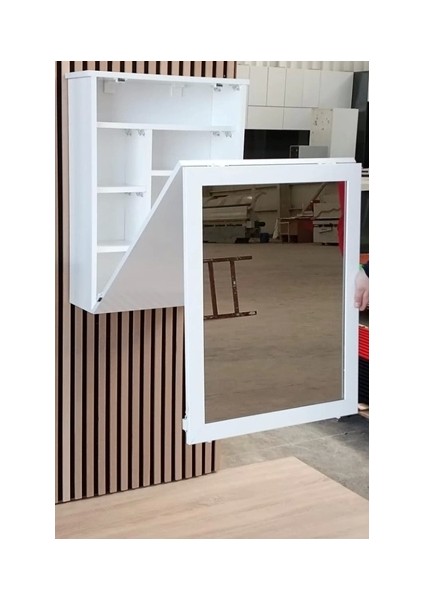 Aynalı Açılır Masalı Dolap