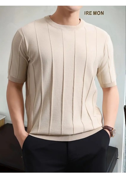 Vizon Erkek Yuvarlak Yaka Örme T-Shirt indirimleri